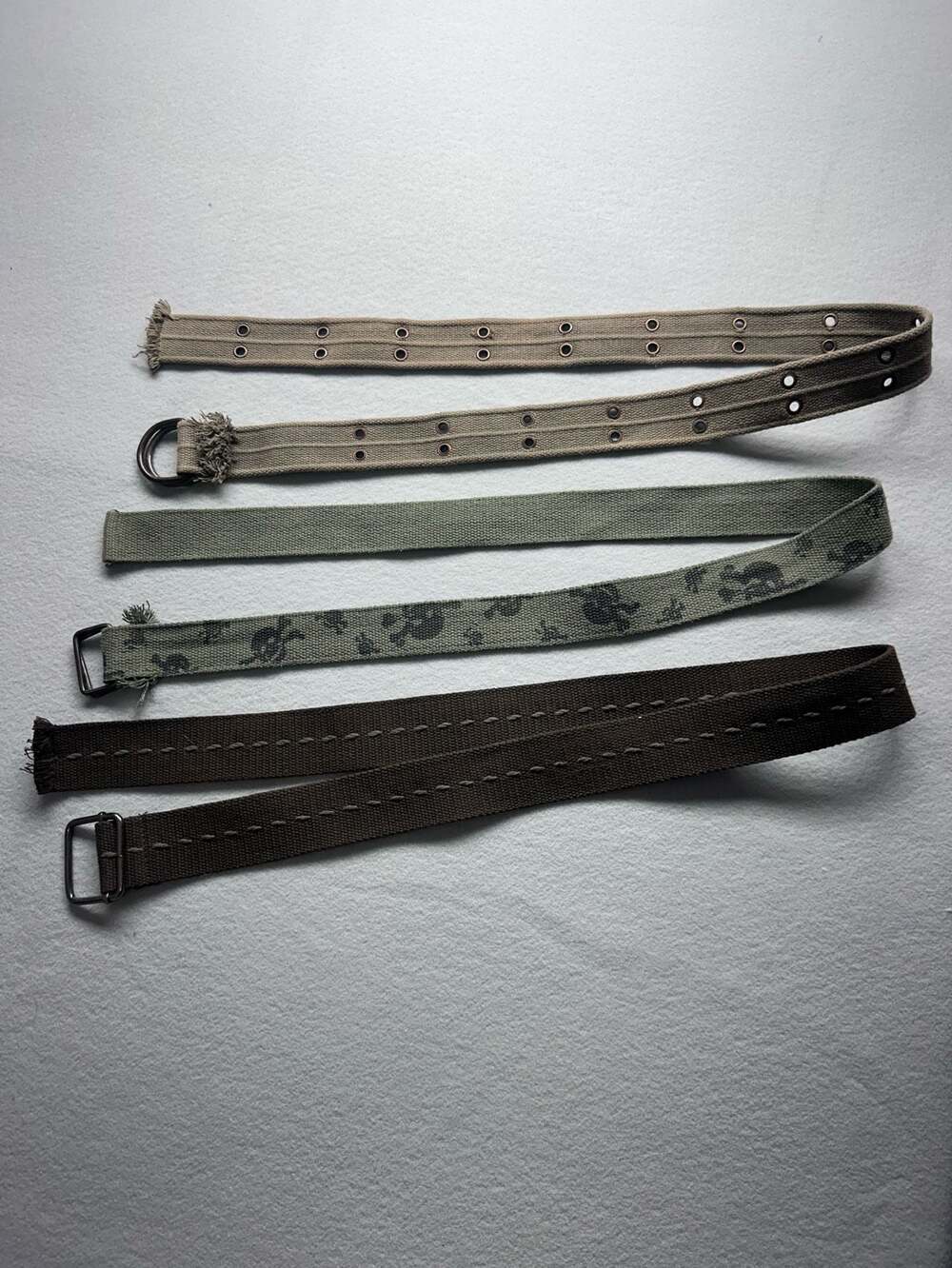 Vintage D-Ring Belts Lot of 3 Y2K